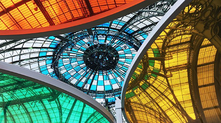 Variations chromatiques au Grand Palais. © Didier Raux