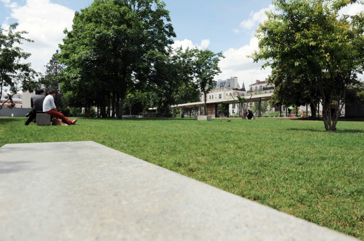 Parc Lucie Aubrac aux Lilas. © Photo Didier Raux