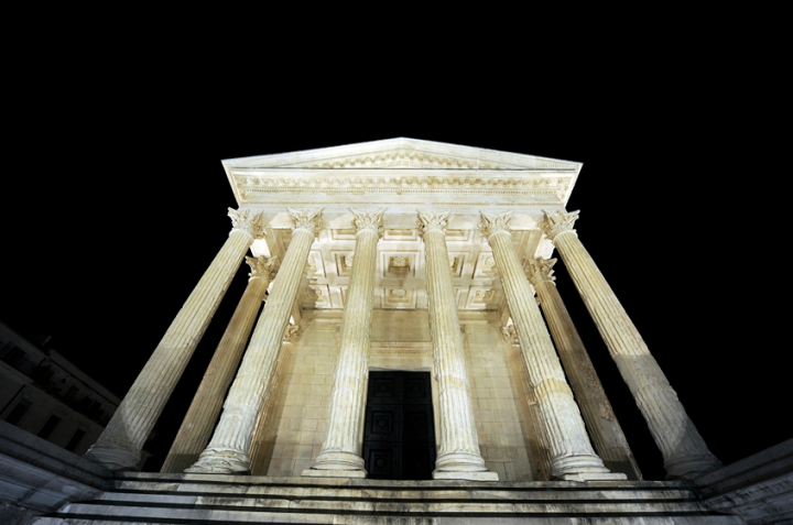 La Maison Carrée à Nîmes. © Photo Didier Raux