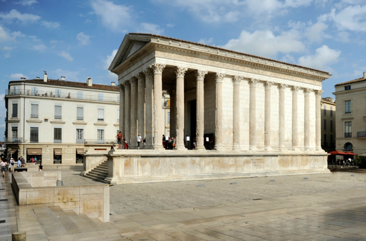 La Maison Carrée à Nîmes. © Photo Didier Raux