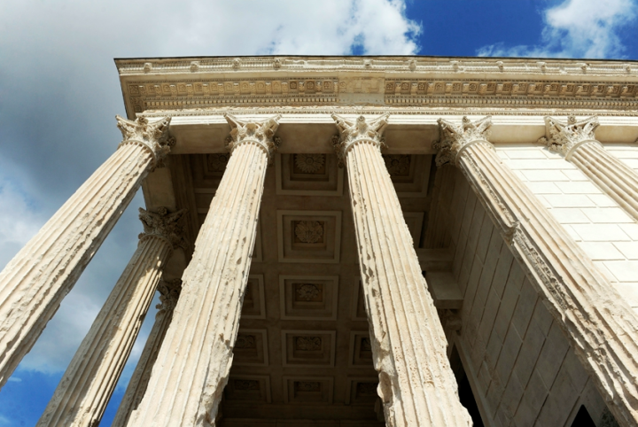 La Maison Carrée à Nîmes. © Photo Didier Raux