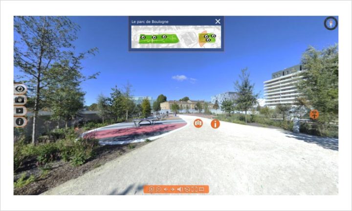 Visite virtuelle parc de Billancourt