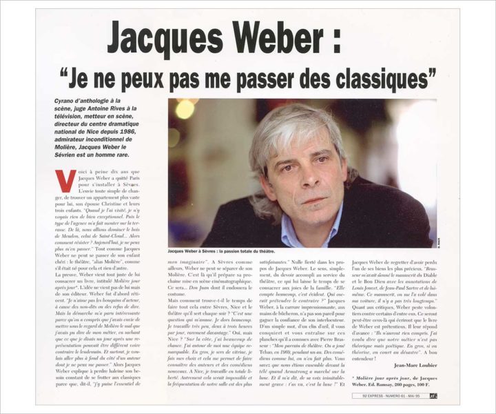 JACQUES WEBER © Didier Raux 3